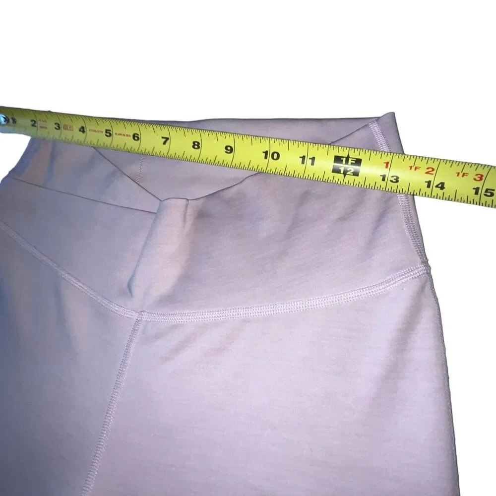 Nike Womens Yoga Wrap High Waist Leggings cj4215-516 Plum Chalk Barely Rose L - Picture 11 of 16